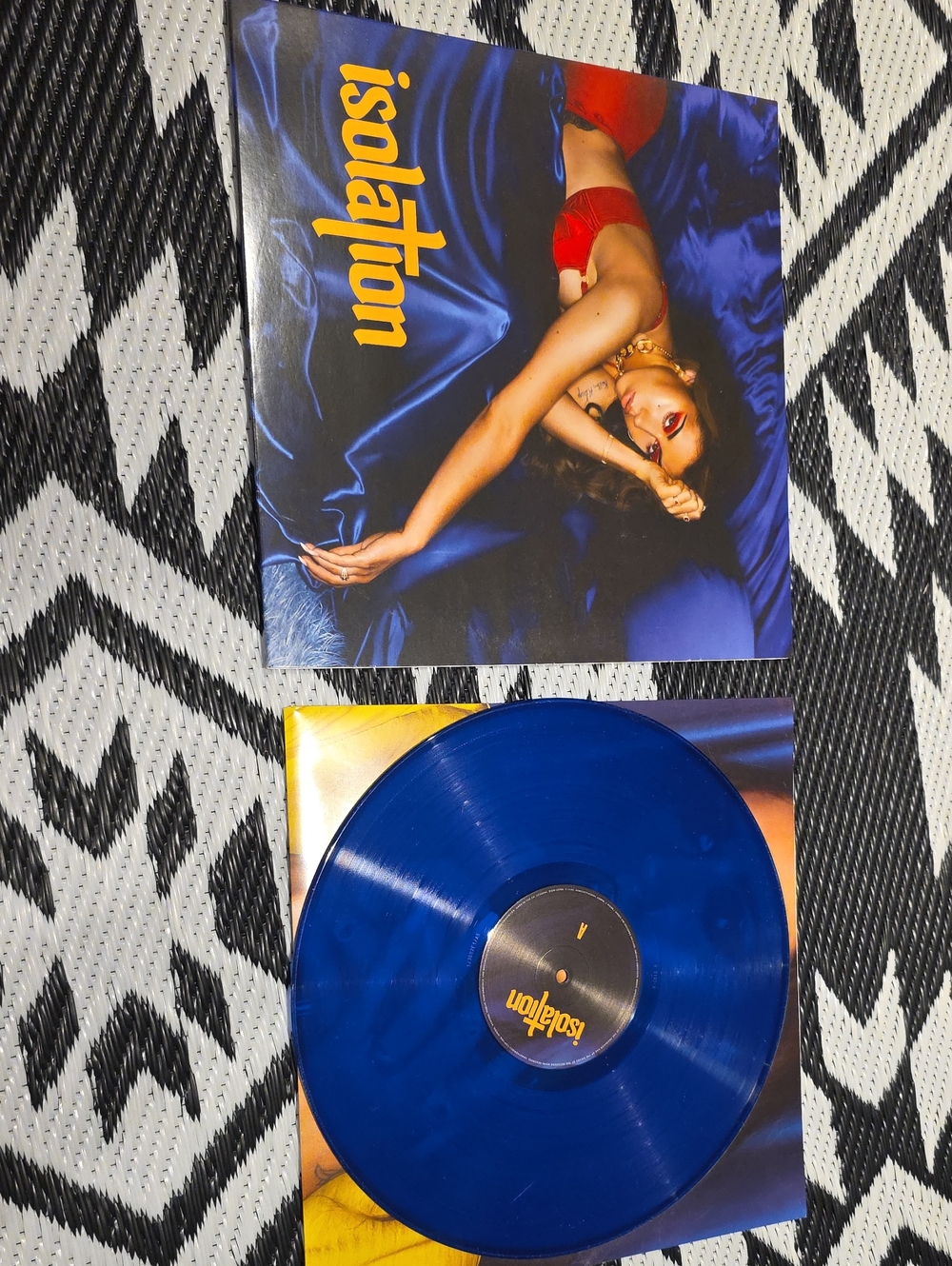 Kali Uchis Isolation Blue Translucent Colored Vinyl LP Record 1LP